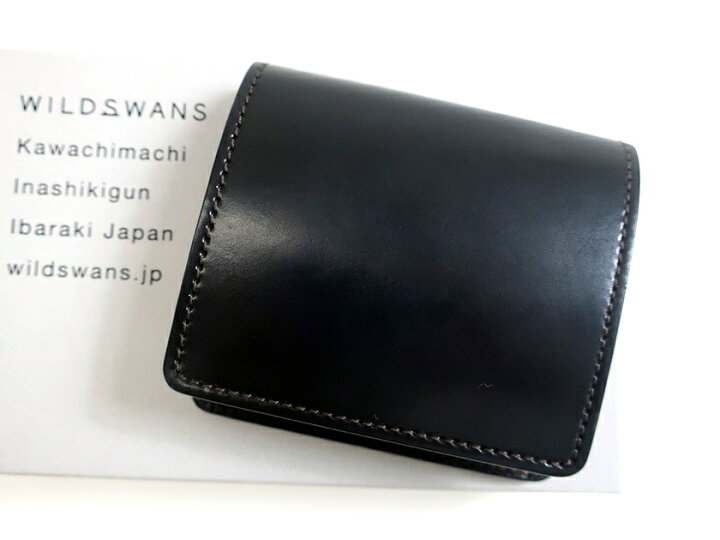 楽天市場 Wildswans ワイルドスワンズ 日本製 Laconic ホーウィン社製シェルコードバン サドルプルアップレザー ミニウォレット 二つ折り 小銭入れ付 財布 ブラック 160 k16 Crawler