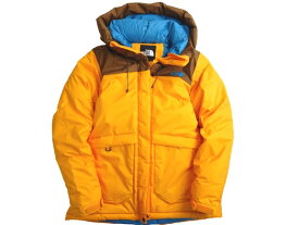 THE NORTH FACE ノースフェイス HYVENT SUPER PREMIUM GOOSE DOWN使用 DWR リップストップナイロン フーデッド ダウンジャケット レディース NFJ1DF86 定5.2万 オレンジ ブラウン 85(M) 90(L) 95(XL)▲115▼10607k02