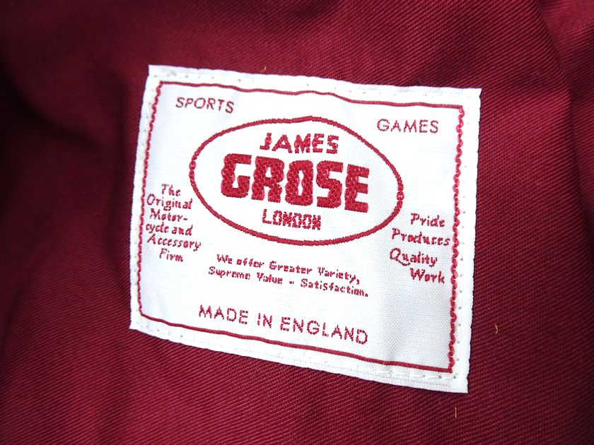 JAMES GROSE ジェームスグロース 英国製 本革 牛革 スエードレザー ライダースジャケット 定14.3万 タン  36▲325▼10830k27 | CRAWLER