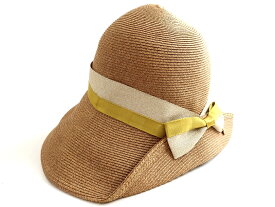 Athena New York アシーナ ニューヨーク AMACA Olympia Summer Hat バイカラーリボンテープ オリンピア サマー ハット 麦わら帽子 V5334-308-94 定2.9万 ベージュ ゴールド▲070▼20323k05