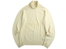 JOHN SMEDLEY ジョンスメドレー 英国製 STANDARD FIT CONNELL PULLOVER RC LS メリノウール100％ タートルネック プルオーバー ニット セーター R06 定3.4万 スノーホワイト L▲080▼20511k22