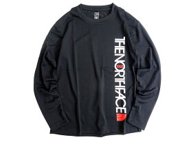【中古】【新古品・未使用品】THE NORTH FACE ザ ノースフェイス メッシュ素材 ストレッチ クルーネック 長袖 シャツ NSG7TF00 ブラック 85-01 95-02 110-03▲047▼30417s04