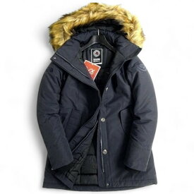 【中古】【新古品・未使用品】THE NORTH FACE ザ・ノース・フェイス 保湿調整機能VX ACTIVE 耐久撥水DWR ファー付きフーデッド 中綿入りコート マクマードコート G80 INK ネイビー 80/XS ▲052▼50903s03