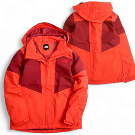 【中古】【新古品・未使用品】THE NORTH FACE ノースフェイス W'S HIKER JACKET HYVENT ナイロン 切替 マウンテンパーカー フーデッドジャケット レディース NFJ2HG83 ホットレッド 80(XS)-01 85(S)-02 90(M)-03▲026▼20106k08