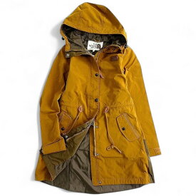 【中古】【新古品・未使用品】THE NORTH FACE ザ・ノース・フェイス W'S POHONO TRENCH COAT 日本未発売モデル コットン調ナイロン ツートーンカラー フーデッドコート ジャケット トレンチコート レディース NYJ3LF97 定2.1万 マスタード 75(XS)-01 80(S)-02▲043▼30220m08