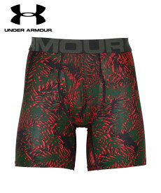 【セール☆27％OFF】アンダーアーマー UNDER ARMOUR ロング ボクサーパンツ メンズ ロングボクサーパンツ アンダーウェア 下着 前開き 人気 長め 6インチ おすすめ 人気 機能性 速乾 トレーニング ジム 迷彩 カモフラ ペイズリー バンダナ柄 ブランド 男性 プレゼント 父