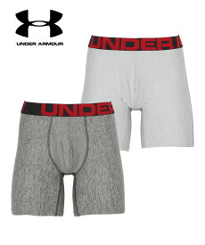 【2枚セット】 UNDER ARMOUR アンダーアーマー ロング 前開き ボクサーパンツ ロングボクサーパンツ メンズ アンダーウェア 下着 ツルツル かっこいい 6インチ 長め 速乾 大きい トレーニング ジム ヒートギア heatgear 無地 ブランド 男性 プレゼント 誕生日 彼氏 父 ギフト