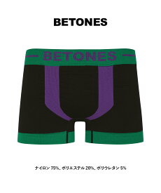 BETONES ビトーンズ ボクサーパンツ メンズ アンダーウェア 下着 おしゃれ ツルツル フリーサイズ 速乾 プリント シームレス 立体成型 蒸れない おすすめ 人気 安い ボーダー ストライプ 無地 ブランド 男性 紳士 プレゼント 誕生日プレゼント 彼氏 父 ギフト 記念日