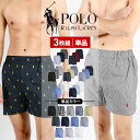 ポロ ラルフローレン トランクス メンズ 【3枚セット】POLO RALPH LAUREN アンダーウェア 下着 前開き 綿100％ コットン チェック 格子柄 ドット ボーダー ストライプ 無地 ロゴ ワンポイント ブランド 男性 紳士 プレゼント プチギフト 誕生日 彼氏 父 息子 ギフト 記念日
