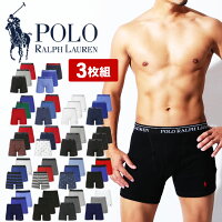 【3枚セット】 POLO RALPH LAUREN 前開き ポロ ラルフローレン ロング ボクサーパンツ メンズ ロングボクサーパンツ アンダーウェア 下着 おすすめ 人気 まとめ買い かっこいい おしゃれ 綿 長め 無地 ドット ボーダー ブランド 男性 プレゼント 誕生日 父 ギフト