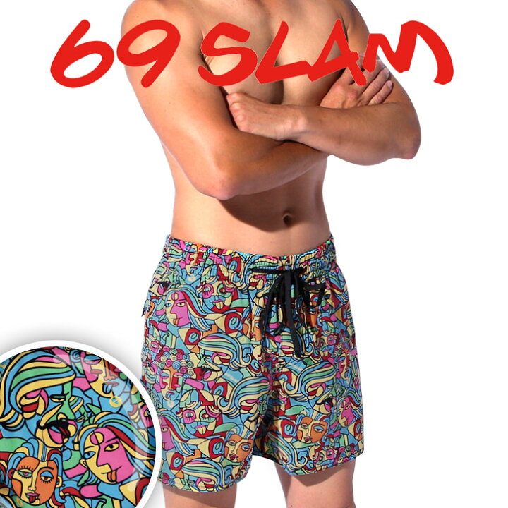 楽天市場 69slam ロックスラム 水着 短パン サーフパンツ メンズ おしゃれ かわいい 海パン ボードショーツ カラフル ブランド 男性 プレゼント プチギフト 誕生日プレゼント 彼氏 父 ギフト 記念日 送料無料 父の日 誕生日 Crazy Ferret