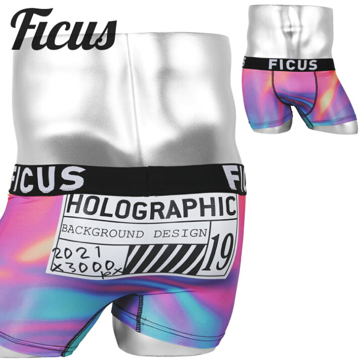 楽天市場 当店限定 Ficus フィークス ボクサーパンツ メンズ アンダーウェア 下着 おしゃれ Holograph ロゴ ワンポイント ブランド 男性 プレゼント プチギフト 誕生日プレゼント 彼氏 父 息子 ギフト 記念日 送料無料 バレンタイン Crazy Ferret