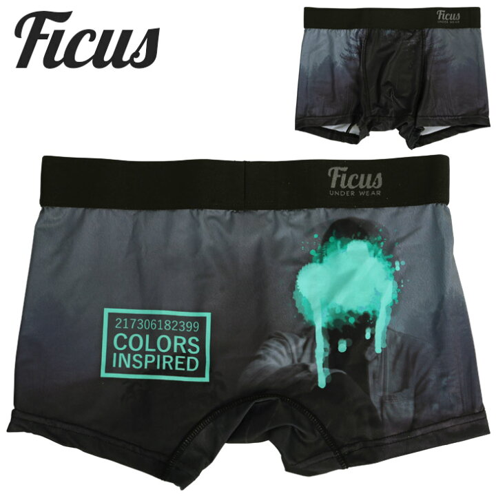 楽天市場 当店限定 Ficus フィークス ボクサーパンツ ブランド アンダーウェア 下着 おしゃれ かっこいい ツルツル メンズ 人物 男性 プレゼント プチギフト 誕生日 彼氏 父 息子 ギフト 記念日 シンプル 国産 速乾 すぐ乾く 丈夫 蒸れない 流行 50代 60代 実用的