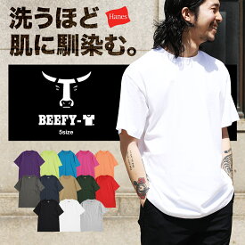 ヘインズ ビーフィー Tシャツ 半袖 Hanes BEEFY メンズ まとめ買い 2枚 3枚 セット 綿100％ 無地 コットン レディース ユニセックス ヘビーオンス 無地 ブランド 男性 白 黒 ブラック ネイビー プレゼント 大きいサイズ XL 2L XS 誕生日プレゼント 彼氏 父 ギフト