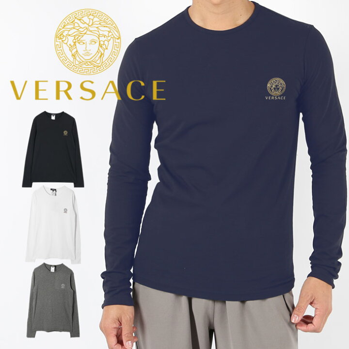 楽天市場】VERSACE ヴェルサーチェ 長袖 Tシャツ メンズ ロンT 高級 