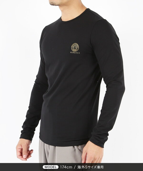 楽天市場】VERSACE ヴェルサーチェ 長袖 Tシャツ メンズ ロンT 高級 