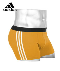 adidas アディダス ボクサーパンツ メンズ アンダーウェア 下着 ツルツル かっこいい 吸水 速乾 立体成型 綿 おすすめ 人気 コットンストレッチ ロゴ ワンポイント 無地 ブランド 男性 紳士 プレゼント プチギフト 誕生日プレゼント 彼氏 父 息子 ギフト 記念日 大きいサイズ