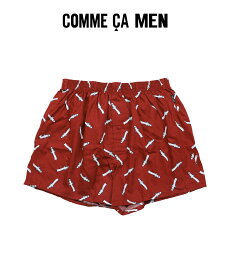 COMME CA MEN コムサメン トランクス メンズ ムーミン コラボ 限定 ニョロニョロ アンダーウェア 下着 前開き 綿100％ コットン ロゴ ワンポイント ブランド 男性 紳士 プレゼント プチギフト 誕生日プレゼント 彼氏 父 息子 ギフト 記念日