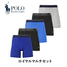 【5枚セット】 ポロ ラルフローレン POLO RALPH LAUREN 前開き ロング ボクサーパンツ メンズ 下着 ツルツル おすすめ 人気 長め かっこいい 無地 ブランド 男性 紳士 プレゼント 誕生日プレゼント 彼氏 父 ギフト 記念日 あす楽 大きいサイズ ボクサーブリーフ