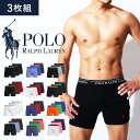【3枚セット】POLO RALPH LAUREN ポロ ラルフローレン ボクサーパンツ メンズ セット ブランド 前開き 下着 3枚組 ロゴ ワンポイント 刺繍...