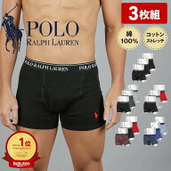 ポロ ラルフローレン ボクサーパンツ メンズ 【3枚セット】POLO RALPH LAUREN アンダーウェア 下着 前開…