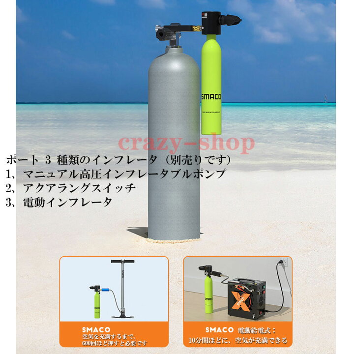 楽天市場】【P10倍｜9/4-9/11】CE承認取得 ミニスキューバダイビング 