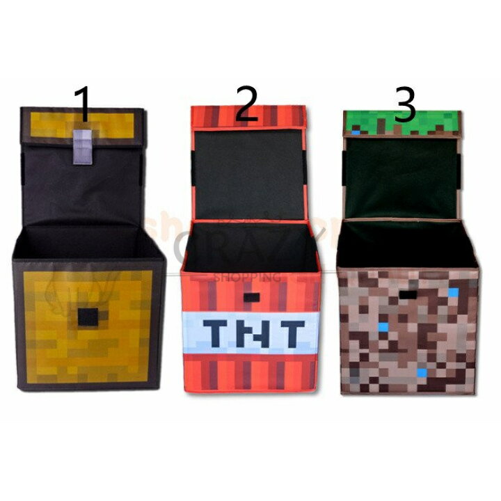 楽天市場 マインクラフト 収納ボックス Minecraft ゲーム キャラクター グッズ 生活雑貨 収納 日用品 大容量 防水 持ち運び便利 多機能 綺麗 衣類収納 車用収納バッグ 3セット クレイジーショップ