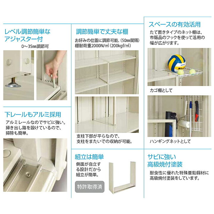 楽天市場】タクボ ぺインタ 小型物置 P-176B 幅169.5cm×奥行65cm×高さ 