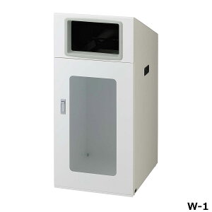リサイクルボックスNTOS-90(視認性) W-1 W44×D52×H97cm 容量約120L YW-529L-ID【片面投入 アジャスター付き スチール製ボディ 分別シール付き 業務用分別ゴミ箱 屋外用 ショッピングセンター スーパー