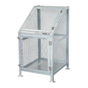 KDB-600N メッシュごみ収集庫60 W66×D76×H112cm 300L サイズ容量約400L 45Lごみ袋約6個 約4世帯【業務用 大型 ゴミ箱 ごみステーション 屋外 大容量 アパート マンション 町内会 自治会 カラス 猫 対策