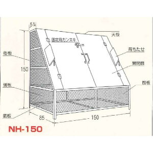 yizS~BOX NH-150 XeXNSSC FW2 W150×D85×H150cm 1568L 45Lݑ×34 22сyS~[BOX jJA ^S~ Ɩp O e Ap[g }V   