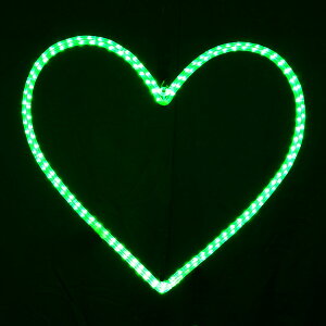 2Dモチーフ ハート70 緑 L2DM404-G【コロナ産業 イルミネーション モチーフ LED 照明 ライト ガーデン装飾 ハート】