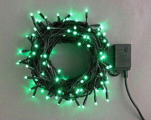 LEDライト100球連結専用(電源部別売り)緑 LRK100G スタンダード【コロナ産業 イルミネーション 電飾 LED ライト】