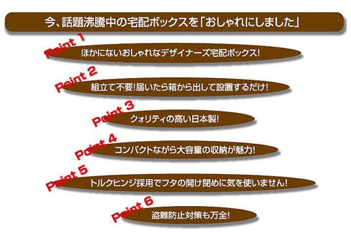 楽天市場】宅配ボックス FAVORI コンボックス Sスタイル スリム 