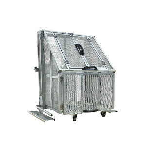 【法人宛専用】ジャンボメッシュSTF700(お客様組立品) W91×D81.3×H119.8cm 700L 45Lごみ袋約16個【配送先名に会社名や店舗名必須・個人名のみ配送不可 業務用 大型ゴミ箱 ゴミステーション 大容量