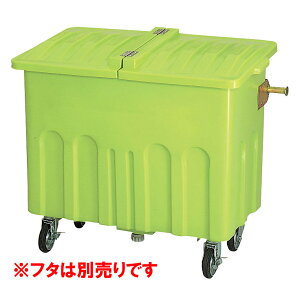 【法人宛専用】エコカートP700(フタ無し・本体のみ) キャスター付き 約700L 45Lごみ袋約15個【配送先名に会社名や店舗名必須・個人名のみ配送不可 プラスチック製 パッカー車対応 排水穴付き