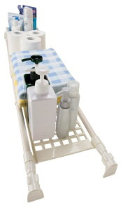 超強力メッシュラック KSTD(取付幅79〜130cm)【【積水】小物を置きやすいメッシュタイプ突っ張り棚】