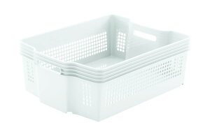 �X�^�b�N�J�[�S ���C�h ��^ ��37.4×���s49.2×����17.7cm �z���C�g F2520�y�v���X�`�b�N ���[�J�S�z