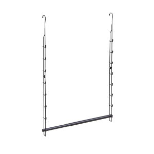Belca クローゼット 吊り下げハンガー伸縮タイプ 幅49〜79cm ブラック CH-EX【クローゼット 伸縮タイプ ハンガーパイプ 幅調節可 衣類収納】