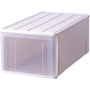 たっぷり収納ケース 幅44×奥行74×高さ30cm ホワイト ワイド74L【引き出し プラスチック】