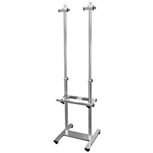 PAパネルスタンドTW脚 15TWK-B 両面 樹脂輪キャスター付 PA15TWK-BR【W400×D400×H880〜1440mm A1/B1/A0 両面 2面 対応パネル寸法W400~1100/H800~1300/t=30mm以下 キャスター付き 高さ調整可能 ポスタースタンド パ