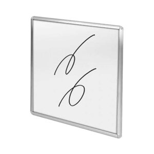 枠付ホワイトボード 300×300mm WBW300X300【フレームサイズW311×H311mm 吊り下げ 壁掛 マーカーボード 磁石使用可 マグネット使用可 常磐精工】