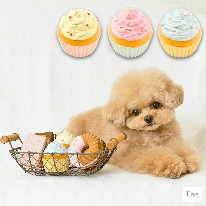 楽天市場 ラテックスカップケーキtoy Free Crazyboo クレイジーブー 犬用 おもちゃ トイプードル チワワ ポメラニアン Cb21aw Crazyboo