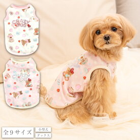 【CRAZYBOO公式】ベロアクマプリントタンク XS/S/M/L/XL/XXL/DXS/DS/DM クレイジーブー 犬服 ドッグウェア 小型犬 トイプードル チワワ ダックス CB26AW