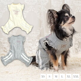 【CRAZYBOO公式】肩フリルラインジャージ XS/S/M/L/XL/XXL/DXS/DS/DM クレイジーブー 犬服 ドッグウェア 小型犬 トイプードル チワワ ダックス CB26AW