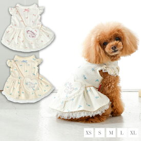 リボンポシェットワンピ XS/S/M/L/XL CRAZYBOO -クレイジーブー- 犬服 ドッグウェア CB26SS