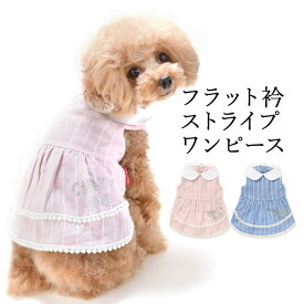 CRAZYBOO / クレイジーブーフラット衿ストライプワンピースXS / S / M / Lサイズ犬服 / 犬の服 / ドッグウェア春夏コレクション 名入れ対象商品