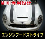 BMW MINI クーパー＆クラブマン エンジンフードストライプR50&R52&R53&R55＆R56&R57 cooper&clubman engi…