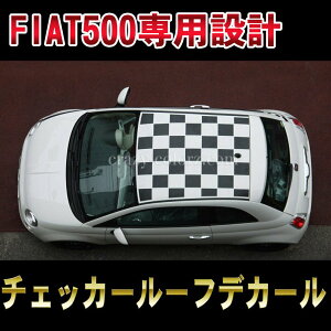 Fiat 500 tBAbg [t `FbN V[go[W`FbJ[[t fJ[ XebJ[ roof checker check decalJX^ I[g p[c hXAbv DIY custom auto parts