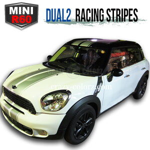 BMW MINI �N���X�I�[�o�[&�J���g���[�}�� ���[�V���O�X�g���C�v crossover&countryman R60 racing stripe �f�J�[�� �X�e�b�J�[�J�X�^�� �I�[�g �p�[�c �h���X�A�b�v DIY custom auto parts